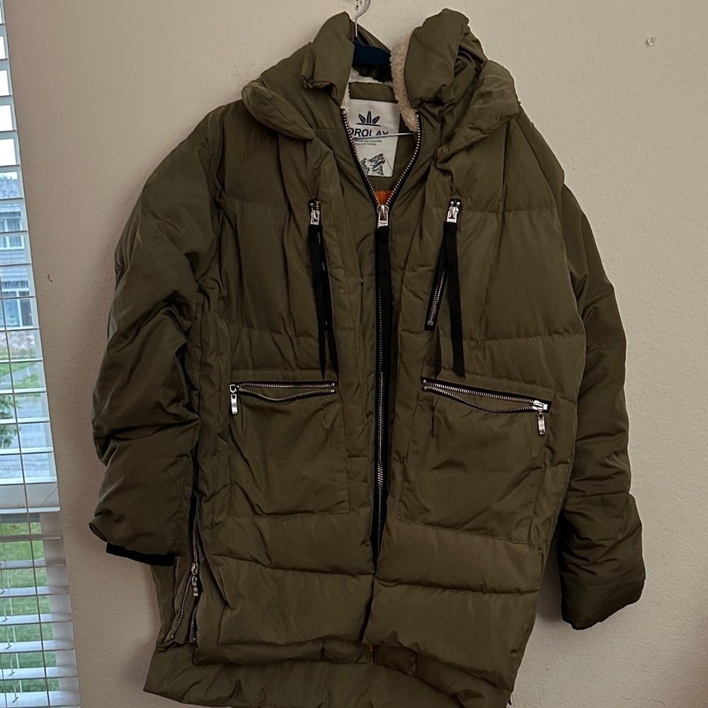 Orolay Olive Green Puffer Jacket